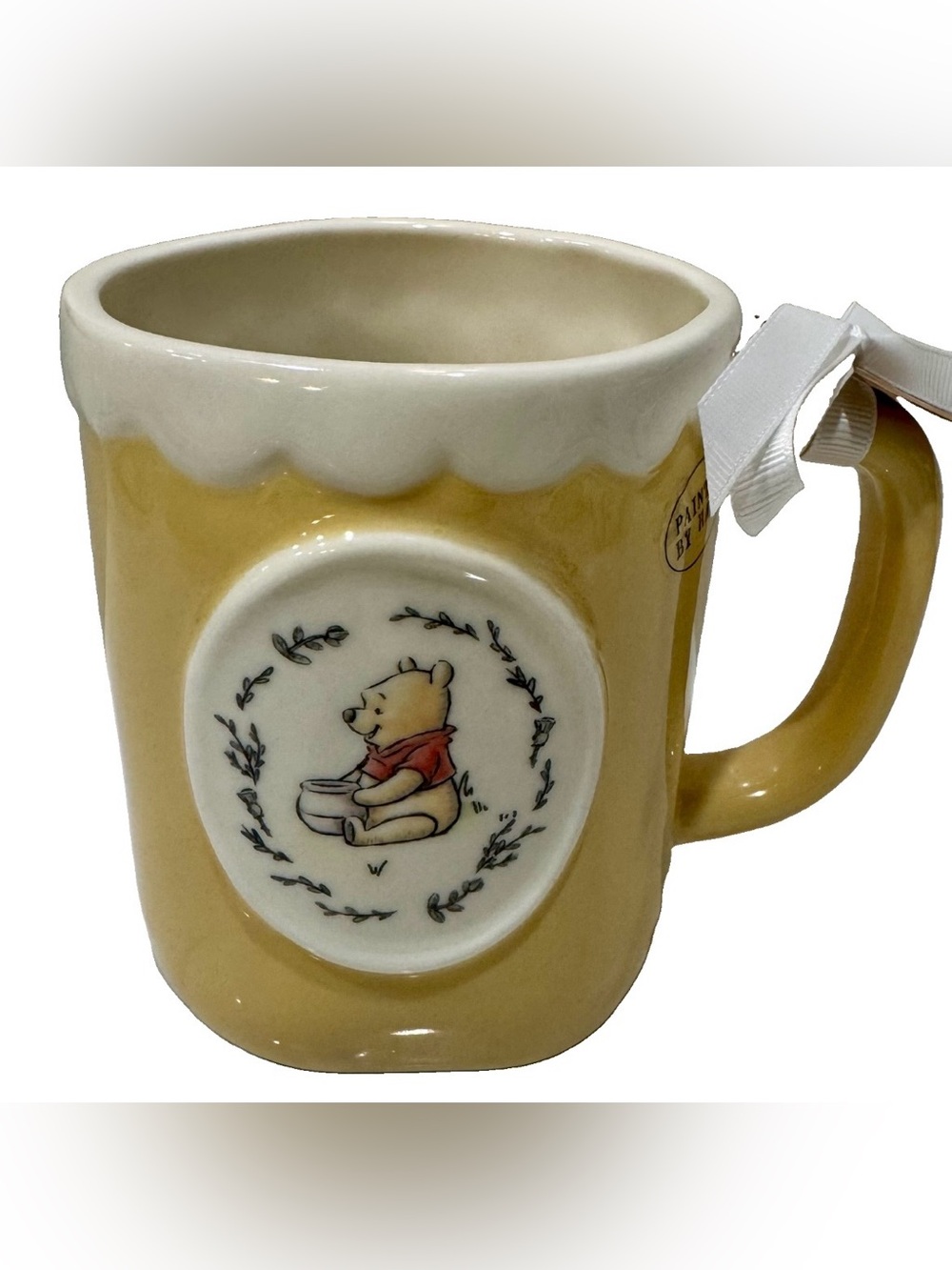 Rae Dunn Yellow Disney 100 Year Anniversary “Winnie The Pooh” Coffee Mug New